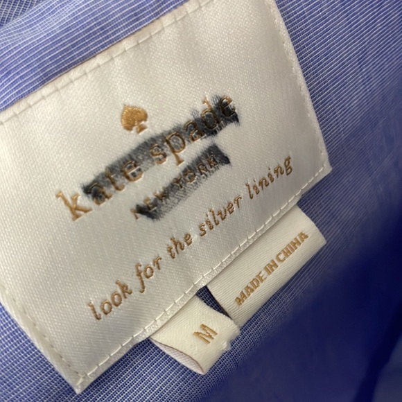 Kate Spade Daisy Floral Embroidered Patio Dress, Broome Street Blue Size Medium - Picture 9 of 10